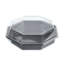 Multiboks Octaview 1-rum 1292ml 230x230x80mm med L&aring;g APET Gr&aring;/Klar product photo