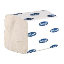 BulkySoft sheet toilet paper B11 &times; L19 cm, 2-ply, Ecolabel, white, virgin fiber product photo