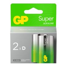 Batteri GP Super Alkaline D 2-pak product photo
