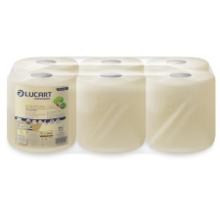 Hand towel roll Lucart Econatural L300 m x &Oslash;200 x H200 mm 1‑ply Recycled Natural product photo