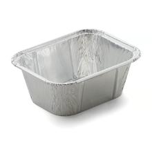 Aluminum tray 1-compartment Rectangular 241ml L108xW83xH42mm Silver product photo