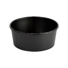 Salad Bowl Round 1300 ml Ronda Wide Ø184×66 mm Cardboard/PE Black product photo