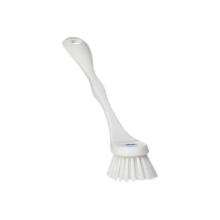 Dishwashing brush rigid plastic white product photo
