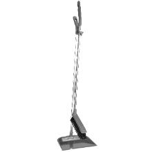 Sweeping tray Vikan long handle 900mm plastic/metal with broom grey product photo