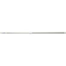Telescopic shaft 130.5-181 cm with thread Aluminum White product photo