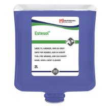 Cream soap Estesol Lotion Flower brand with perfume for dispenser 2 ltr blue product photo