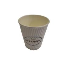 Kaffeb&aelig;ger Pap 24 cl/8 oz Ripple Wrap med Logotryk Caf&eacute; Stranden Forudfaktureret product photo