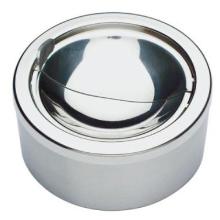 Ashtray &Oslash;12xH5.5 cm with tilting lid Stainless steel product photo