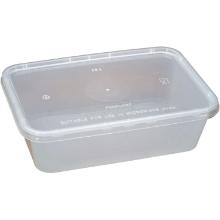 Plastbakke 650 ml 120x175x50 mm Klar Nudelbakke til Microovn med L&aring;g product photo