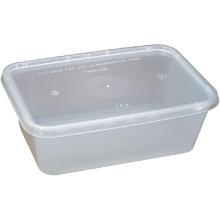 Plastbakke 750 ml 120x175x58 mm Klar Nudelbakke til Microovn med L&aring;g product photo
