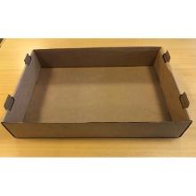 Cardboard box 600x400x110 mm B80L with fold for stacking Brown product photo