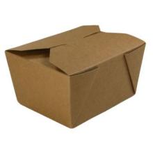 China box 650 ml 125x105/110x90x65 mm Cardboard PE coating Brown product photo