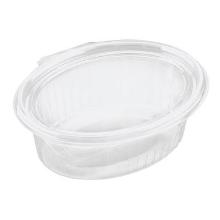 Salatbakke Clearshow 1000 ml 204x166x67 mm oval h&aelig;ngslet l&aring;g RPET Klar product photo