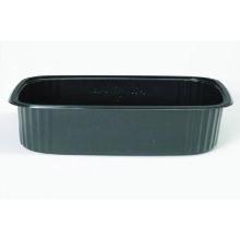 Salad bowl 125 gr 108x82x28 mm Rectangular PS Black product photo