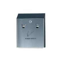 Ashtray Smokers Station 25.4x7.6x31.8 cm Galvanized steel Black for wall product photo