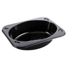 Tray 1-compartment 2160-1C 395 ml 160x122x39 mm CPET Black product photo