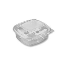 Plastbakke SquarePac 250 ml 130x127x40 mm H&aelig;ngslet l&aring;g APET Klar product photo