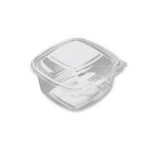 Plastic tray SquarePac 500 ml 130x127x64 mm Hinged lid APET Clear product photo