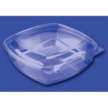 Plastic tray SquarePac 1000 ml 192x190x54 mm Hinged lid APET Clear product photo