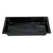 Sushi tray 215x147x25 mm RPET Black product photo