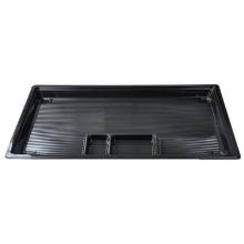 Sushi tray 1-compartment Large/2-compartment Small 500x280x28 mm APET Black product photo