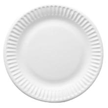 Cardboard plate 15 cm biodegradable White product photo