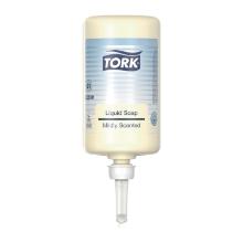 Soap Liquid Tork Premium Mild scent with Colour/Perfume for S1 1 ltr Yellow product photo