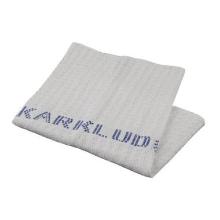 Dish cloth 40x40 cm White with blue text product photo