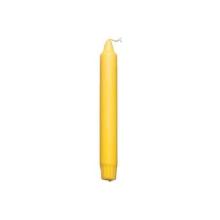 Crown candle &Oslash;23x200 mm Burning time 8 hours Dipped Stearin Yellow product photo