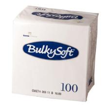 Napkin BulkySoft Cocktail 24x24 cm 1/4‑fold 2‑ply Ecolabel White product photo
