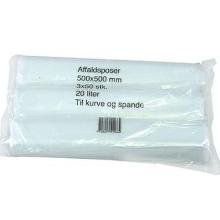 Bucket bag 20 ltr 500x500 mm 17 my LDPE Clear product photo