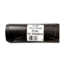 Bag 100 liters W700xL1100mm 35my Co-extruded Black product photo