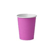 Coffee cup Cardboard &Oslash;80xH90mm 25cl 8oz Single Wall Pink product photo