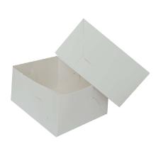 Cake box fold itself L129xW110xH70mm cardboard white product photo