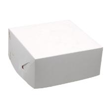 Cake box fold itself no. 13 high L160xW160xH70mm cardboard white product photo