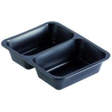 Bakke 2-rum 227x178x50 mm Caterline 645/540 ml PP Sort product photo