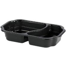 Bakke 2-rum Takeaway 1/4 GN 250x159x45 mm MIN PP Sort product photo