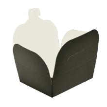 Takeaway box 700 ml 89x109x65 mm PE-Coated Matt black product photo