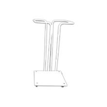Waste rack 100 ltr without lid with hanger White product photo