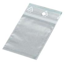 Zipper bag 40x60 mm 50 my without writing field LDPE product photo