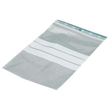 Zipper bag 120x180 mm 50 my with writing field LDPE product photo