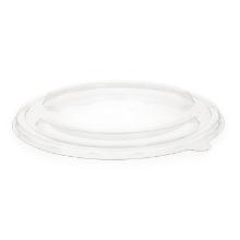 Plastl&aring;g Verive rundt rPET &Oslash;150mm klart til brun kraft salatsk&aring;l product photo