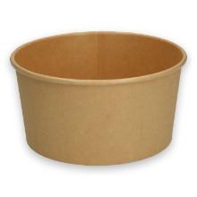 Salad bowl Verive 1300ml &Oslash;185xH65mm biodegradable PAP/PLA neutral brown product photo