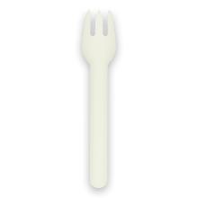 Fork Verive 157mm hard paper strong FSC biodegradable smooth surface white product photo