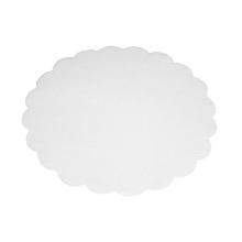 Fadpapir &Oslash;16 cm Rund Pr&aelig;get Hvid product photo