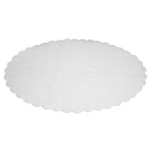 Dish paper 24x36 cm oval embossed white product photo