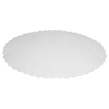 Dish paper 26x39 cm oval embossed white product photo