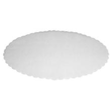 Dish paper 29x46 cm oval embossed white product photo