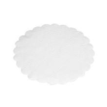 Coaster 9 cm 1-layer Embossed White product photo