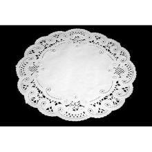 Kagepapir &Oslash;20 cm Rund Udstanset Hvid product photo